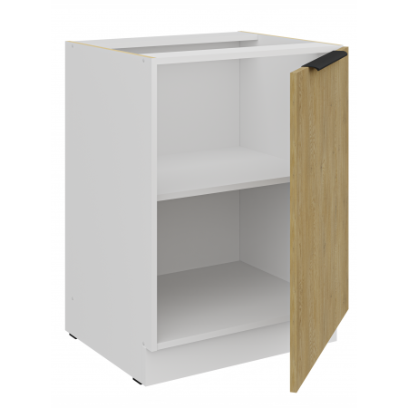 Szafka kuchenna dolna 60 cm CREMA dąb cremona / biały mat 60 D 1F BB